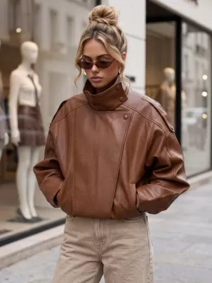 Damenjacke DSTREET TY6065 BRAUN