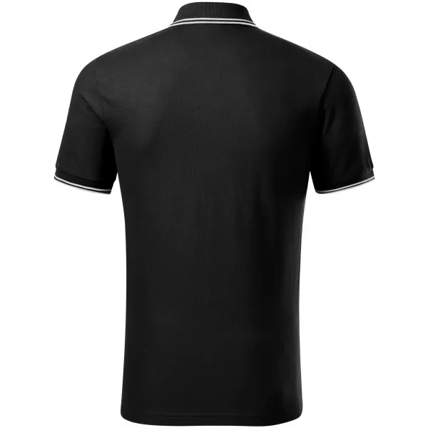  Herren-T-Shirt mit Kragen MALFINI FOCUS 232 SCHWARZ 