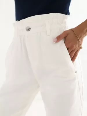 Damenhosen SUBLEVEL D70059Z62399A1 WEIß