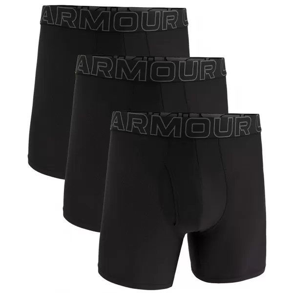  Herren-Boxershorts UNDER ARMOUR M UA PERF TECH MESH 6IN 1383884-001 SCHWARZ 