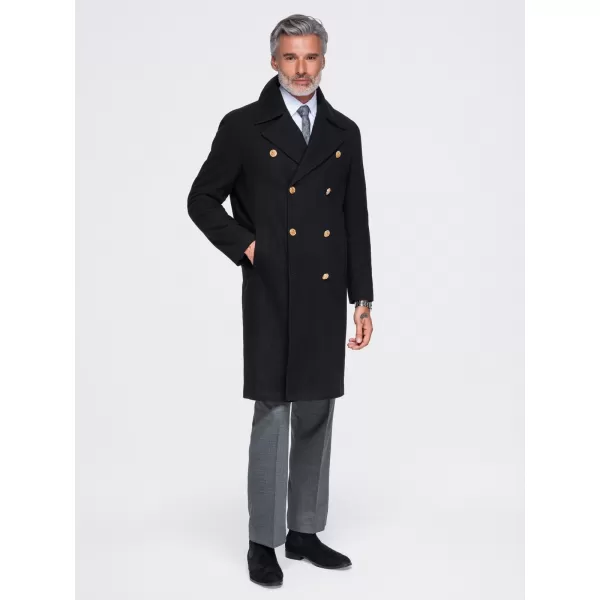  Herrenmantel OMBRE OM-COWC-0156 SCHWARZ 