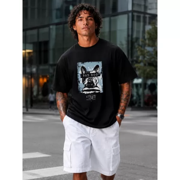  Herren-T-Shirt DSTREET NX1017R-BK-O SCHWARZ 