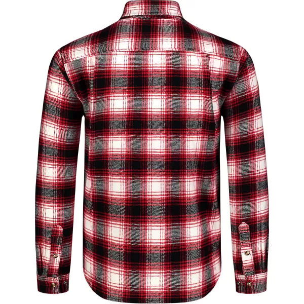  Herren-Flanellhemd NORDBLANC MOOR NBSSM8368 ROT 