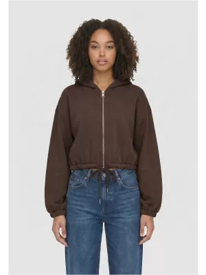 Damen-Sweatshirt URBAN CLASSICS TB8635-14274 SCHOKOLADENBRAUN