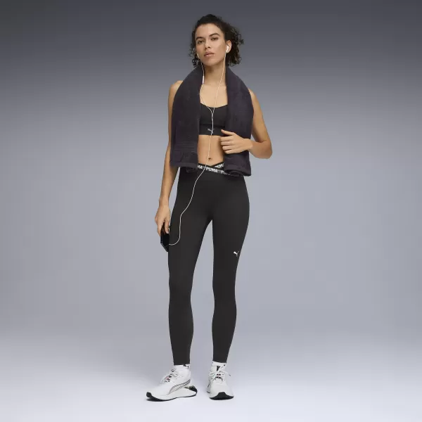  Leggings für Damen PUMA W STRONG CROSS FRONT TIGHT - HW 7/8 52849801 PUMA SCHWARZ 