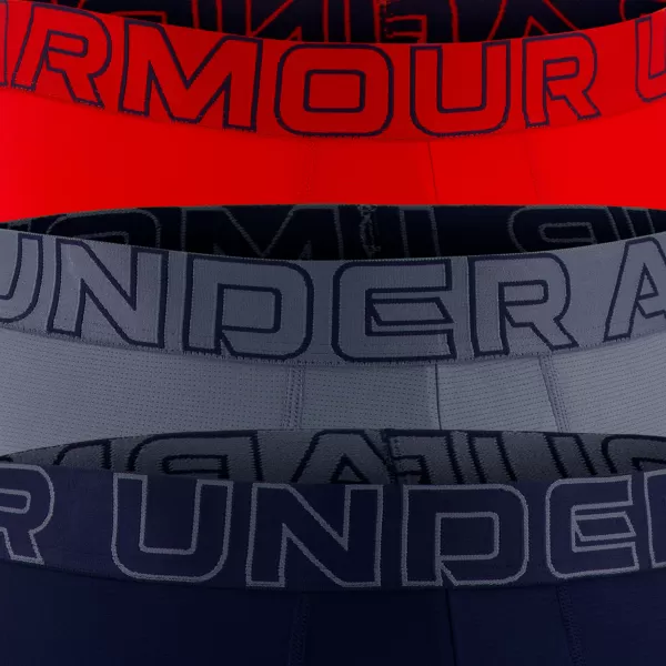  Herren-Boxershorts UNDER ARMOUR UA PERFORMANCE TECH MESH - SOLID 6 -3PK 1383884-600 ROT 