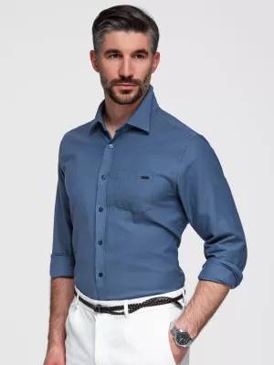 Herrenhemd OMBRE K695 DENIM