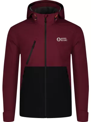 Wasserdichte Herrenjacke NORDBLANC OVERLOOK NBSSM8315 BURGUND