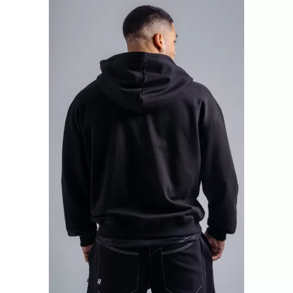  Sweatshirt mit Reißverschluss und gesticktem Logo NEBBIA PRIMAL 884 SCHWARZ 