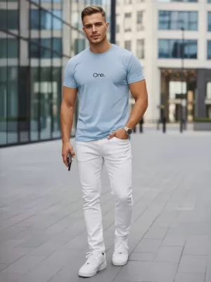 Herren-T-Shirt DSTREET NX5125R-SK HELLBLAU