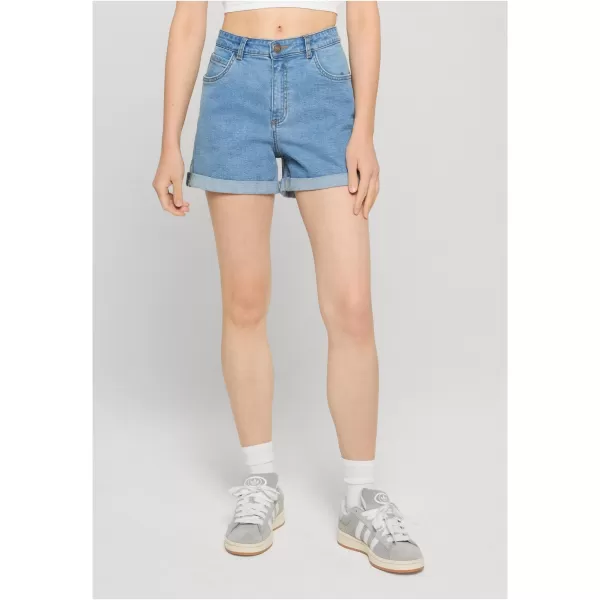  Damen-Shorts URBAN CLASSICS TB8371 HELLBLAU GEWASCHEN 