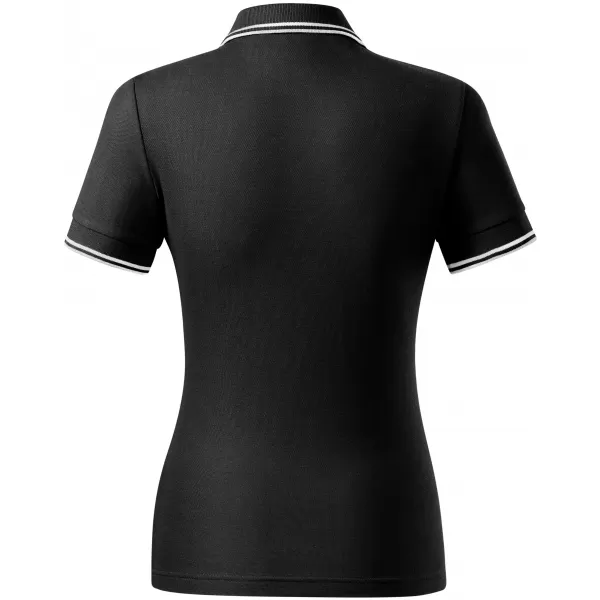  Damen-T-Shirt mit Kragen MALFINI FOCUS 233 SCHWARZ 
