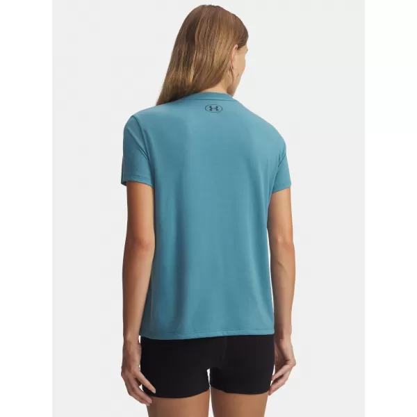  Damen-T-Shirt UNDER ARMOUR W VARSITY SS 6010592-466 BLAU 