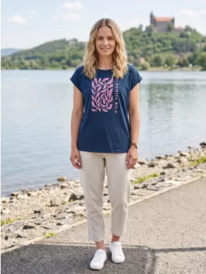 Outdoor-Shirt für Damen ALPINE PRO NOGERA 2 MONDSCHEIN-OZEAN-VARIANTE PB