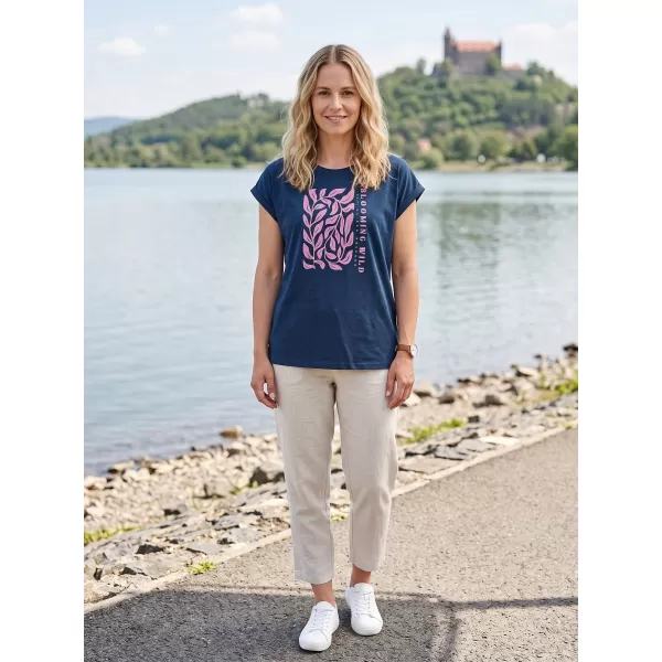  Outdoor-Shirt für Damen ALPINE PRO NOGERA 2 MONDSCHEIN-OZEAN-VARIANTE PB 