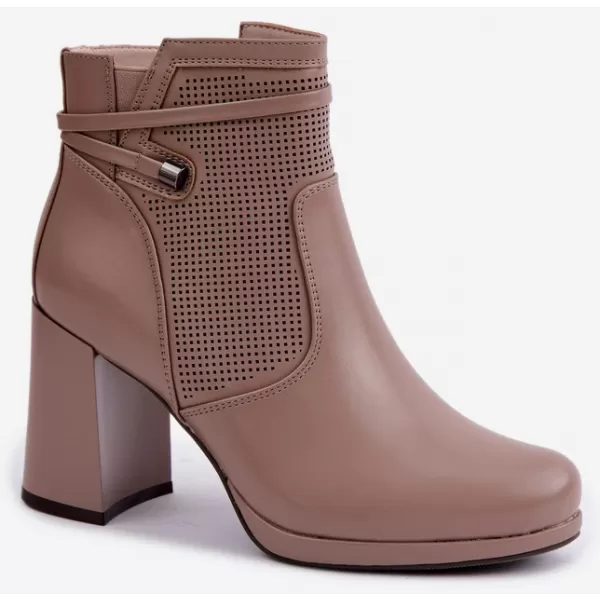  Damen-Stiefeletten BOTO FAF125B-2 BRAUN 