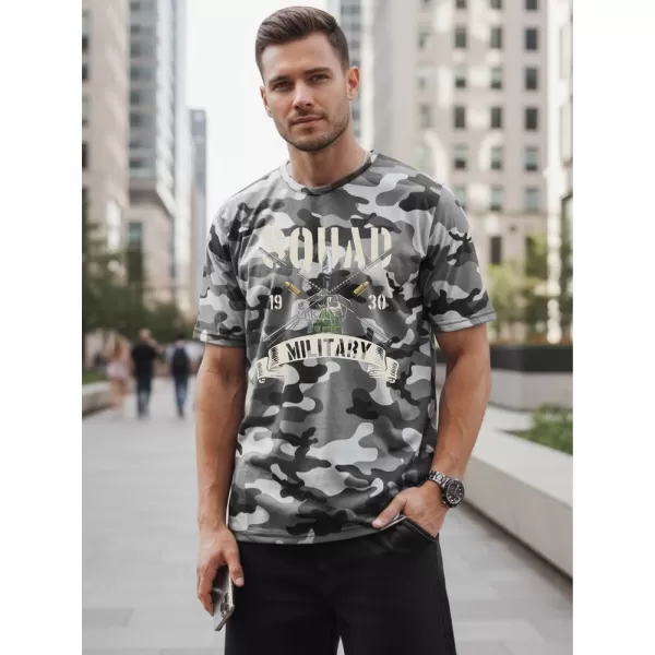  Herren-T-Shirt DSTREET NX2005R-SL-M HELLGRAU 