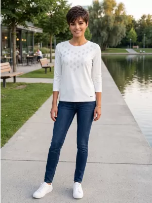 Damen-T-Shirt ALTISPORT IDIARA WEIß