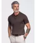 Herren-Poloshirt OMBRE OM-POSS-0180 HELLBRAUN