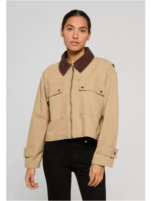 Damenjacke URBAN CLASSICS TB7726 UNION BEIGE