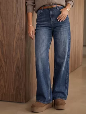 Damenhosen DSTREET UY3210 BLAU