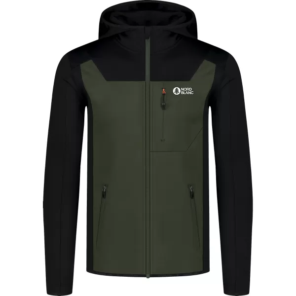  Powerfleece-Sweatshirt für Herren NORDBLANC SPRAWL NBSFM8333 GRÜN 