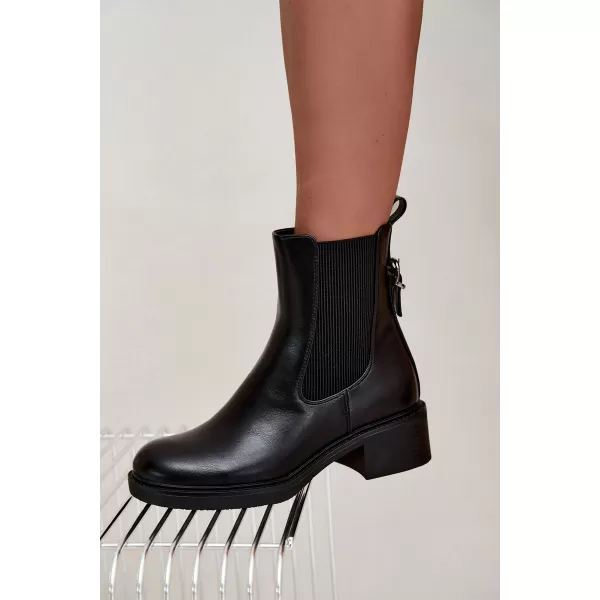  Damen-Stiefeletten SERGIO LEONE BT-04 SCHWARZ 