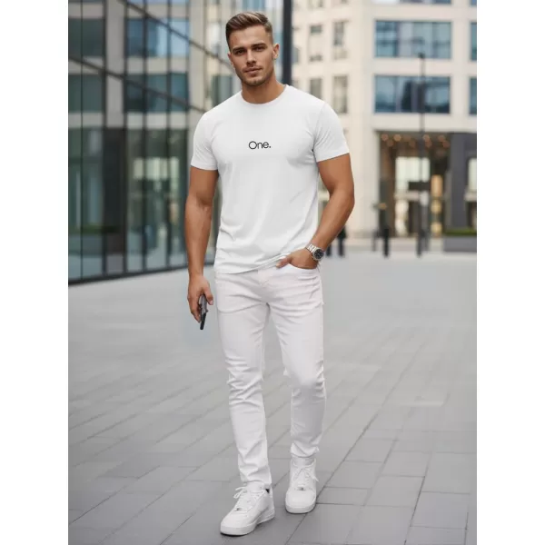  Herren-T-Shirt DSTREET NX5125R-WH WEIß 