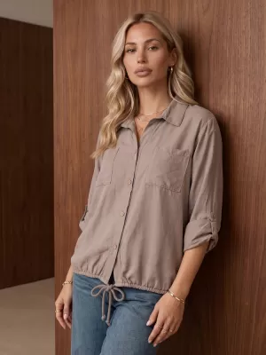 Damenhemd DSTREET DY0507 FANGO