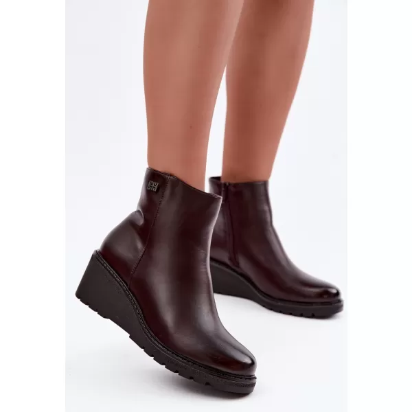  Damen-Stiefeletten BOTO RMR2510-2 SCHOKOLADE 