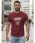 Herren-T-Shirt DSTREET NX5093R-BU BURGUND
