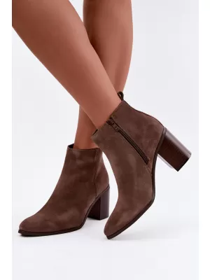 Damen-Stiefeletten SERGIO LEONE BT-49-S BRAUN