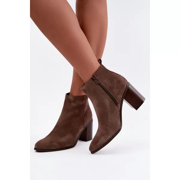  Damen-Stiefeletten SERGIO LEONE BT-49-S BRAUN 