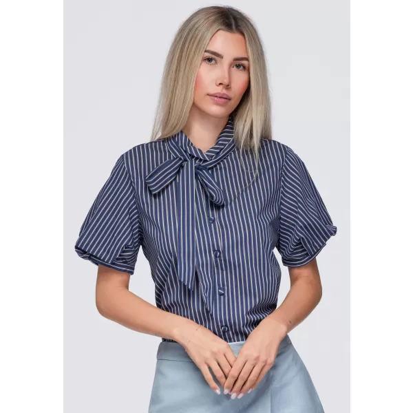  Damenhemd OMBRE OW-SH-E0067 MARINEBLAU 