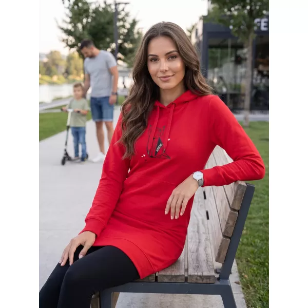  Erweitertes Damen-Sweatshirt ALTISPORT ALW091419 ROT 