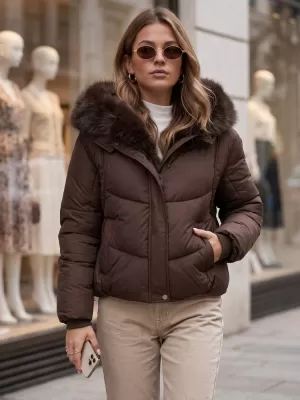 Damenjacke DSTREET TY5983 BRAUN