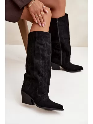 Cowboystiefel für Damen BOTO LQ-160 SCHWARZ
