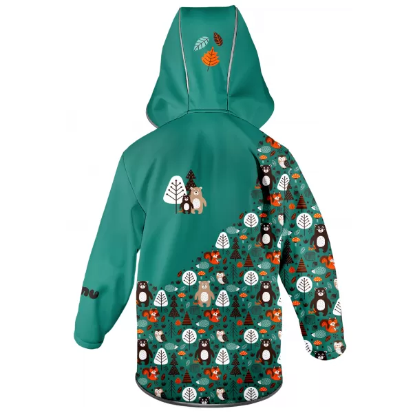  Isolierte Softshelljacke für Kinder WAMU MEDVĚDI TYRKYSOVÁ TÜRKIS 
