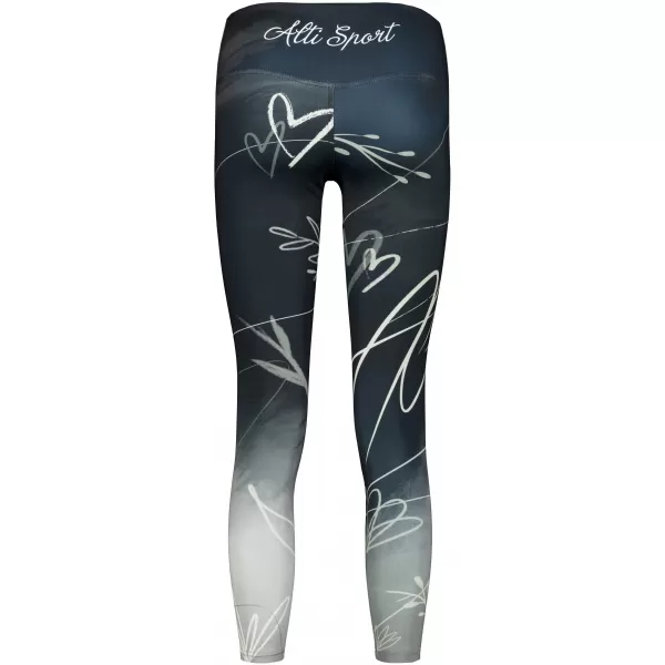  Lange Premium-Leggings für Damen (neue Größen) ALTISPORT VOJ/ALW083LEG05 SCHWARZ UND WEIß 