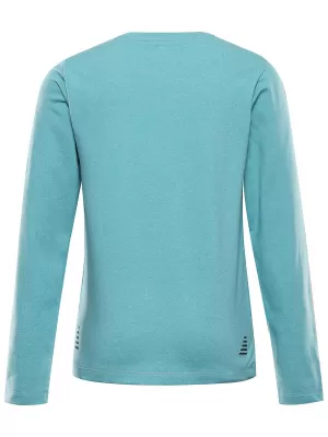 Schnell trocknendes Kinder-T-Shirt ALPINE PRO LOUSO AQUA-MEER