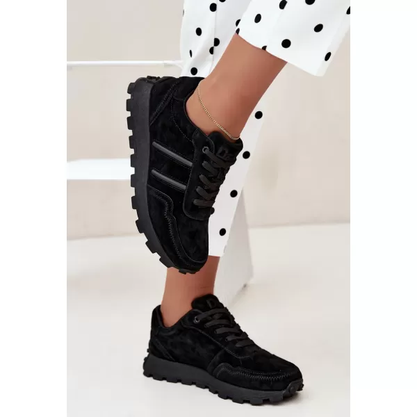  Damen-Sneaker D&A LR62-7101 BLACK SCHWARZ 