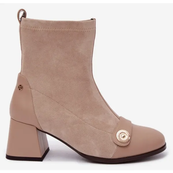  Damen-Stiefeletten MACIEJKA K7819-04/00-7 BEIGE 
