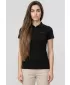 Damen-T-Shirt mit Kragen 4F WMM00TPTSF0768 TIEFSCHWARZ