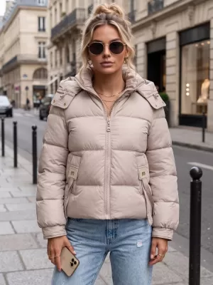 Damenjacke DSTREET TY5746 BEIGE