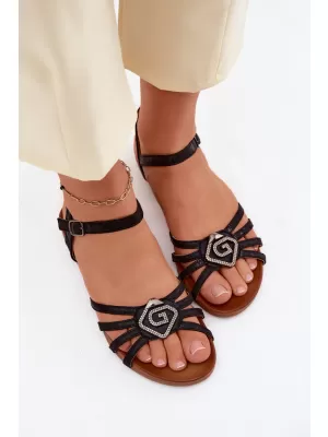 Damensandalen S.BARSKI KV61-6056 SCHWARZ