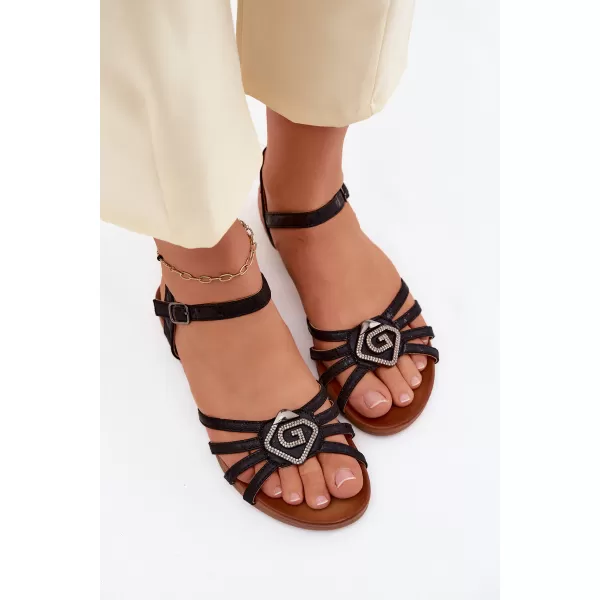  Damensandalen S.BARSKI KV61-6056 SCHWARZ 