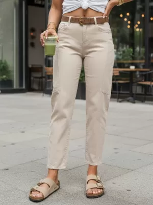 Damenhosen DSTREET UY3055 BEIGE