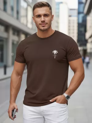 Herren-T-Shirt DSTREET NX5126R-CH BRAUN