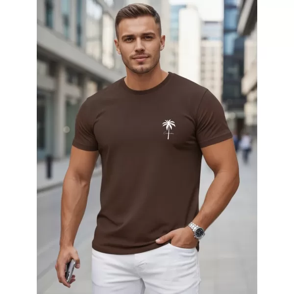  Herren-T-Shirt DSTREET NX5126R-CH BRAUN 