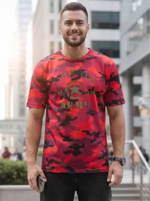 Herren-T-Shirt DSTREET NX2002R-RD-M ROT